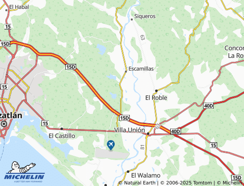 MICHELIN San Francisquito map - ViaMichelin