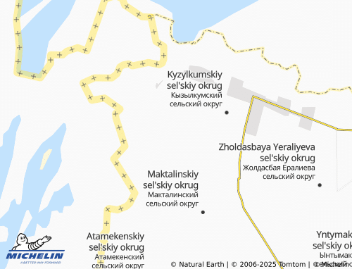 MICHELIN Altynsarino map - ViaMichelin