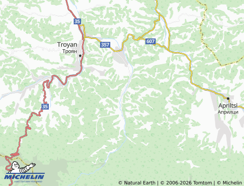 Mappa MICHELIN Cherni Osam - ViaMichelin