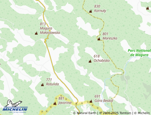 MICHELIN-Landkarte Krzywa - ViaMichelin