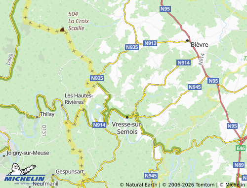 Mappa MICHELIN Orchimont - ViaMichelin