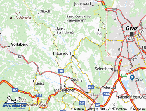 Carte MICHELIN Hitzendorf - ViaMichelin