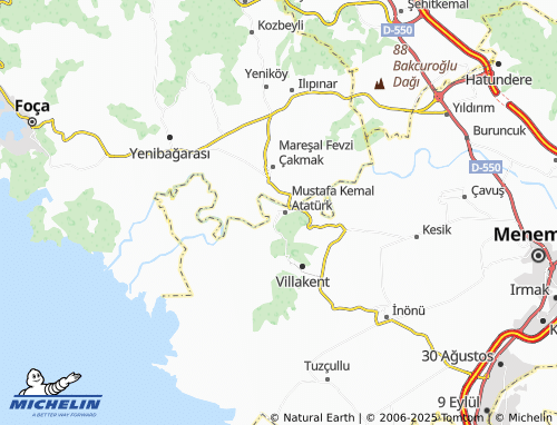 MICHELIN 75. Yıl Cumhuriyet map - ViaMichelin