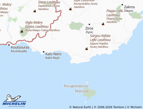 MICHELIN Asprolithos map - ViaMichelin