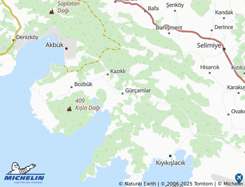 MICHELIN-Landkarte Gürçamlar - ViaMichelin