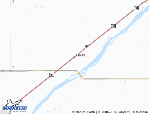 Mapa MICHELIN Clarks - ViaMichelin