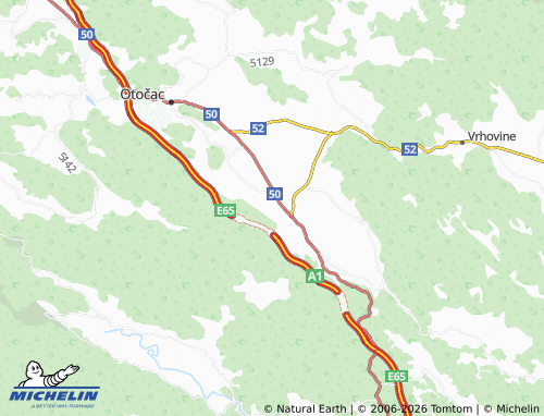 Mapa MICHELIN Dujmovići - ViaMichelin
