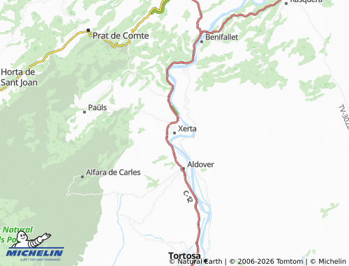 Mapa MICHELIN Xerta - ViaMichelin