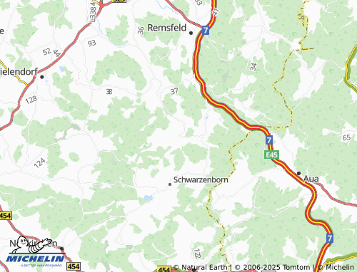 MICHELIN Hergetsfeld map - ViaMichelin