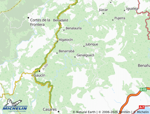 MICHELIN Genalguacil map - ViaMichelin