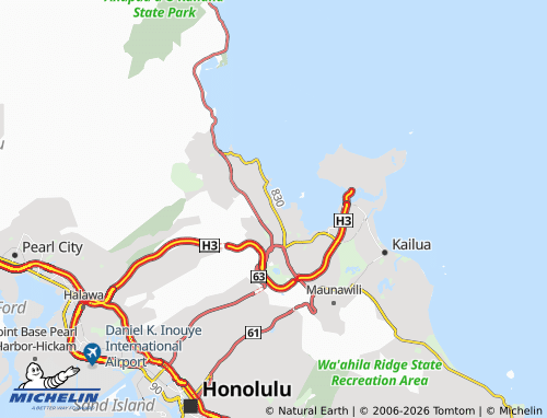 Mapa MICHELIN He'eia - ViaMichelin