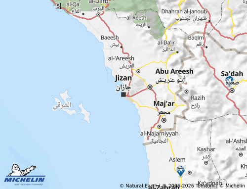 Carte MICHELIN Jizan - ViaMichelin