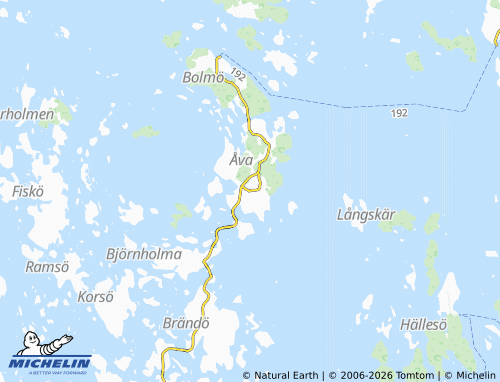 Carte MICHELIN Åva - ViaMichelin