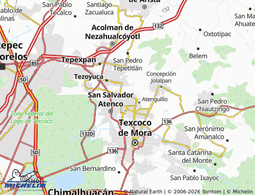 MICHELIN Santiago Chimalpa map - ViaMichelin