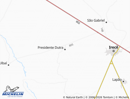 Mapa MICHELIN Presidente Dutra - ViaMichelin