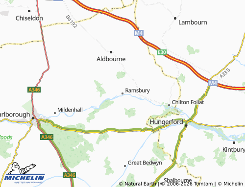 Carte MICHELIN Ramsbury - ViaMichelin