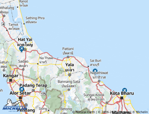 MICHELIN Amphoe Yaring map - ViaMichelin