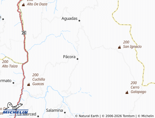 Mapa MICHELIN Pácora - ViaMichelin