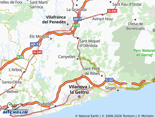 Mappa MICHELIN Canyelles - ViaMichelin