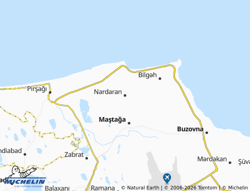 Mappa MICHELIN Nardaran - ViaMichelin
