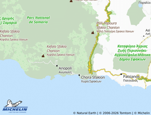 MICHELIN Kavros map - ViaMichelin