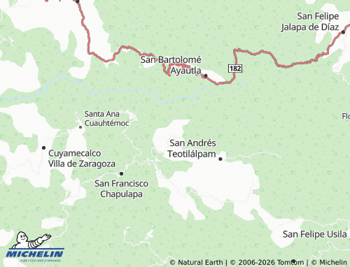 Mapa MICHELIN Guerrero - ViaMichelin