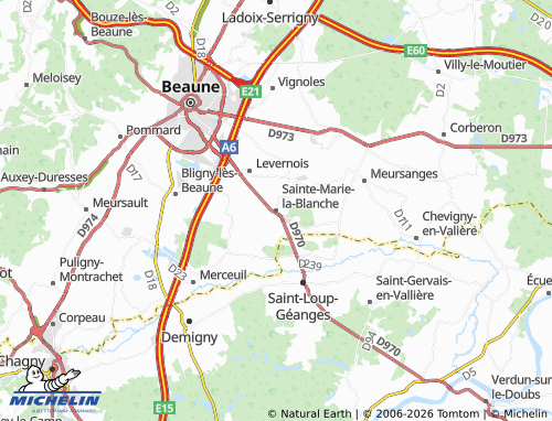 Carte MICHELIN Sainte-Marie-la-Blanche - ViaMichelin