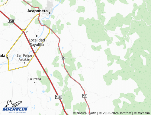 MICHELIN El Resbalón map - ViaMichelin