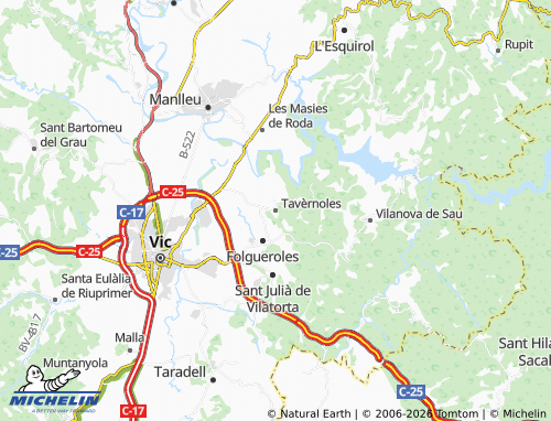 Carte MICHELIN Tavèrnoles - ViaMichelin