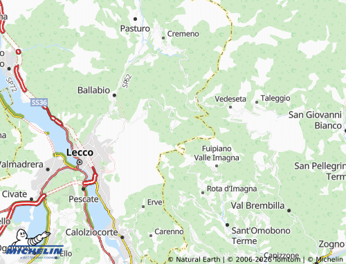 MICHELIN Morterone map - ViaMichelin