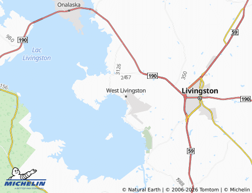 Carte MICHELIN West Livingston - ViaMichelin