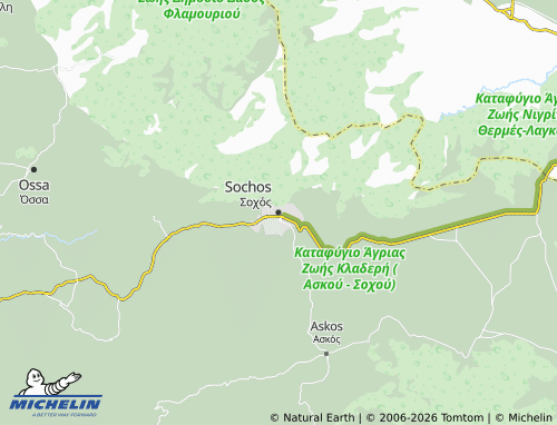 Mapa MICHELIN Sochos - ViaMichelin