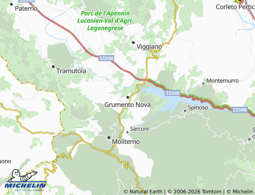 Carte MICHELIN Grumento Nova - ViaMichelin