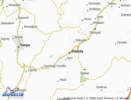 MICHELIN Çal Çeşmeler map - ViaMichelin