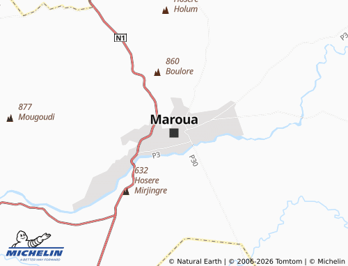 Mappa MICHELIN Maroua - ViaMichelin