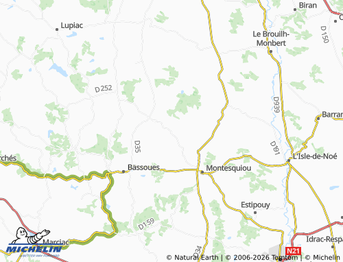 MICHELIN Castelnau-d'Anglès map - ViaMichelin