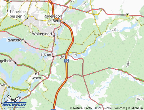MICHELIN Fangschleuse map - ViaMichelin
