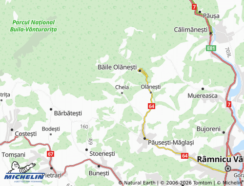 Mapa MICHELIN Cheia - ViaMichelin