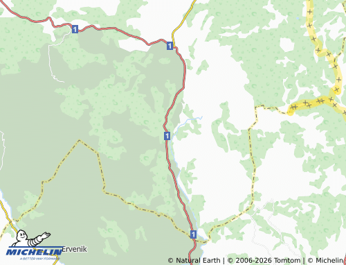 MICHELIN-Landkarte Zrmanja Vrelo - ViaMichelin