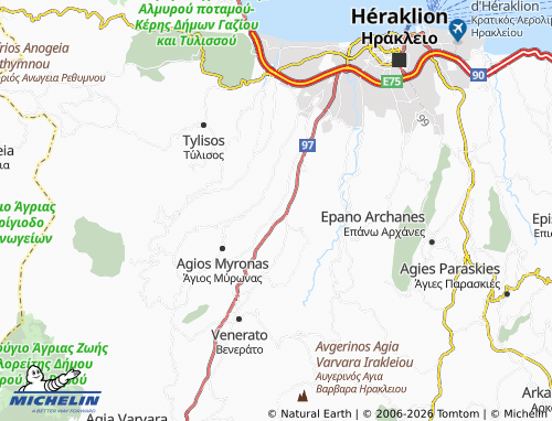 Carte MICHELIN Stavrakia - ViaMichelin
