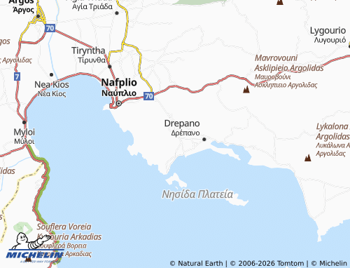 MICHELIN Asini map - ViaMichelin