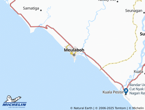 Carte MICHELIN Ujung Kalak - ViaMichelin