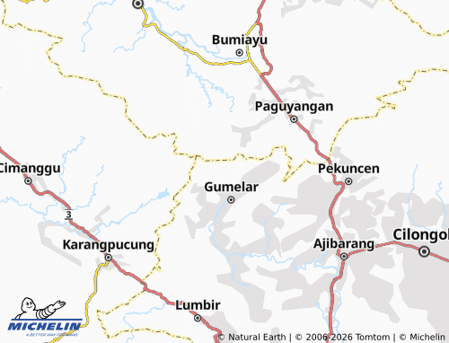 MICHELIN-Landkarte Samudra Kulon - ViaMichelin