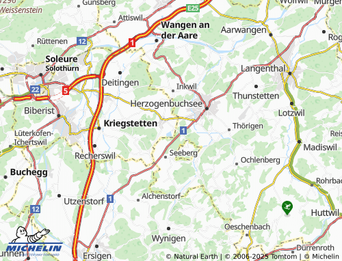 MICHELIN-Landkarte Burgäschi - ViaMichelin