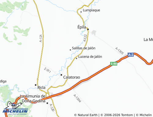 Mappa MICHELIN Lucena de Jalón - ViaMichelin