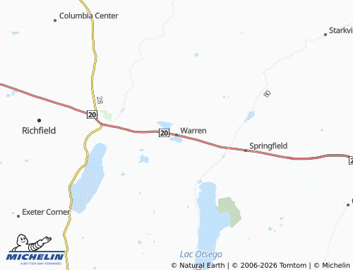 Mappa MICHELIN Warren - ViaMichelin