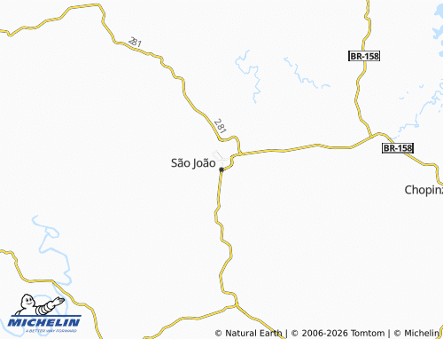 Mappa MICHELIN São João - ViaMichelin