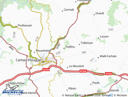MICHELIN-Landkarte Treffrin - ViaMichelin