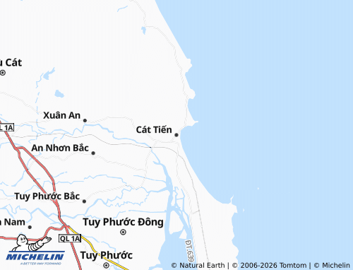 MICHELIN Cát Tiến map - ViaMichelin