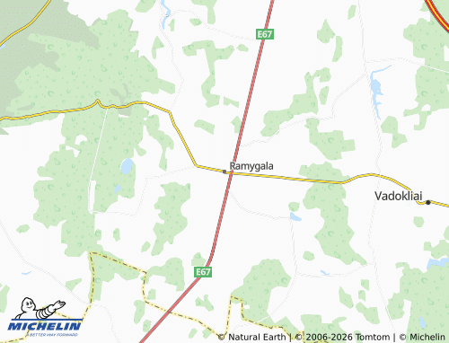 MICHELIN Ramygala map - ViaMichelin